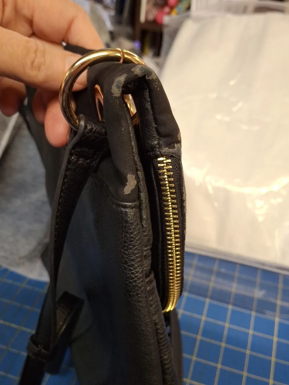 Black 12x9x2.5 Crossbody Shoulder Bag Preloved